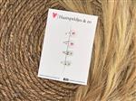 Baby haarspeldjes setje 4 - mini - 2cm groot - voor de eerste lokjes haar – bloemetjes