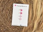 Baby haarspeldjes setje 5 - mini - 2cm groot - voor de eerste lokjes haar – bloemetjes