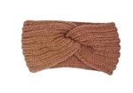 Hoofdband winter - dames - vrouwen - oranje/bruin