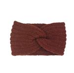 Hoofdband winter - dames - vrouwen - rood/bruin