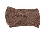 Hoofdband winter - dames - vrouwen - taupe/bruin