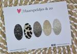 Haarspeldjes Yara setje 1 - kerstcollectie - glitters - panter - klikklakspeldje - zilver/goud/bruin