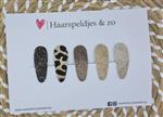 Haarspeldjes Lott setje 1 - kerstcollectie - glitters - panter - klikklakspeldje - zilver/goud/bruin