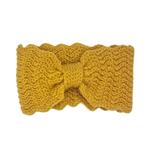 Hoofdband winter - dames - vrouwen - okergeel