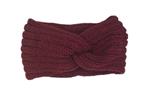 Hoofdband winter - dames - vrouwen - bordeauxrood