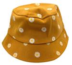 Zomerhoed daisy - meisjes - kinderen - geel - vissershoed - bucket hat - madeliefjes - 2 t/m 5 jaar