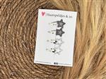 Haarspeldje ‘Stars’ - ster - sterretje - glitters - antraciet - zilver - kerst – feestdagen — 3 cm