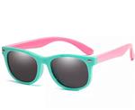 Kinder-zonnebril voor jongens/meisjes - kindermode - fashion - zonnebrillen - lichtgroen montuur - r