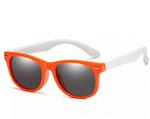 Kinder-zonnebril voor jongens/meisjes - kindermode - fashion - zonnebrillen - rood montuur -witte po