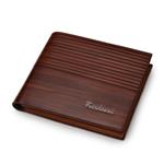 Vintage lederen portemonnee voor heren - PU-leer luxe slanke portemonnee voor creditcardcliphouder