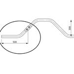 Aanloopgolf schoftboom - 50 cm, compleet