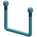 Draadbeugel M10 / 80 x 110, incl. moeren