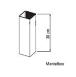 Mantelbus voor staander 80 x 80 mm