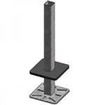 Opbouw standpaal vierkant 80 x 80 mm x 160 cm – 30 x 30 mm