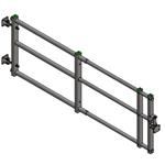 Uitschuifbaar 3 buis afscheidingshek, lengte 250-400 cm