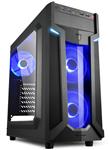 windows 7, 10 of 11 pro CWS (Game) pc Sharkoon Blue Intel i3/i5/i7 CPU 4/8/16GB (ssd) (WiFi) + garan