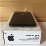 nieuwstaat Apple iPhone 10 (XS) 64GB zwart + nieuwe accu 100% + 12 maanden garantie
