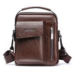 Casual schoudertas voor heren - Vintage crossbody handtas van PU-leer