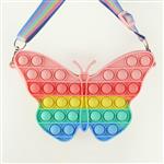 Antistress Pop It Fidget Portemonnee Portemonnee voor Meisjes - Push Bubble Crossbody Strap Coin Bag