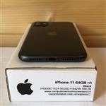 nieuwstaat Apple IPhone 11 64GB zwart + nieuwe accu 100% + 12 maanden garantie