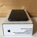 nieuwstaat Apple iphone 8 black 64GB + nieuwe accu 100% + 12 maanden garantie