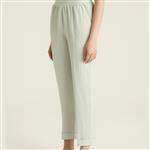 Rosso 35 linnen broek garment-dyed Maat: 40