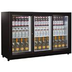 Magazijn opruiming: Husky 3 deurs glasdeur koeling met schuifdeuren
