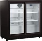 Magazijn opruiming: Husky 2 deurs glasdeur koeling met schuifdeuren