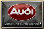 Audi Vorsprung durch technik reclamebord