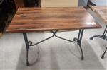 Showroommodel tafel 110x70 met gietijzer onderstel