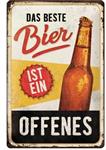 Das beste bier ist ein offenes reclamebord