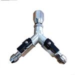 Afsluitkraan 2 kraans 2x 3/8