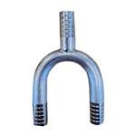 U bocht met slangkop