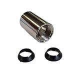 Koppelstuk 2x3/8 binnendraad