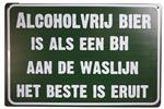 Alcoholvrij Bier als een BH reclamebord