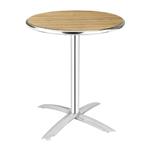 Magazijnopruiming: Bolero ronde tafel met kantelbaar essenhouten blad 60cm