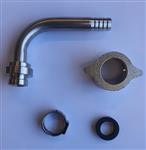 Aansluitset 5/8 gebogen tule voor koolzuurslang 15.7