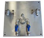 Occasion - Montageplaat 2 kraan tapinstallatie