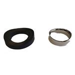 Afstand huls rond 20 mm chrome