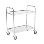 RVS Serveerwagen 2 bladen