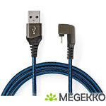 Data- en oplaadkabel | USB-A Male naar Apple Lightning 8-pins Male | 180-aansluiting voor gaming |