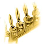 Showroommodel: Tapzuil Rainbow 7 kraans messing