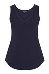 Travel Top met Kant Uni Dark Blue 2129