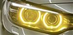 Dit betreft een set BMW 4 serie F32 F33 F36 gele CSL DRL angel eyes modules