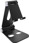 Mobiparts Phone Stand Holder Metal maat M - Zwart