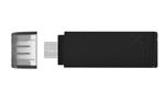 Kingston Technology DataTraveler 70 USB flash drive 32 GB USB Type-C 3.2 Gen 1 (3.1 Gen 1) Zwart