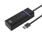 ACT AC6300 interface hub USB 3.2 Gen 1 (3.1 Gen 1) Type-A 5000 Mbit/s Zwart
