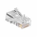 ACT AC4110 kabel-connector RJ45 Zilver, Transparant