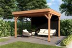 Overkapping Smooth Serie 3 Douglas 300 x 400 cm - fijnbezaagd