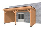 Overkapping aan huis Premium Douglas B 400 x 400 cm